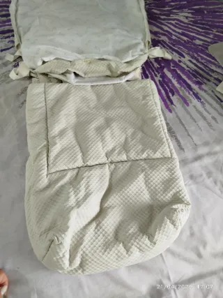Saco capazo niña bebé beigs