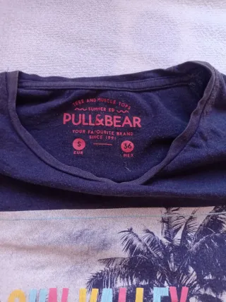 Camiseta Pull&Bear Sun Valley Talla S