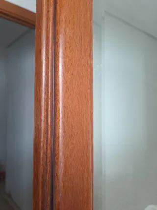 Espejo grande marco madera 1'15x1'12m