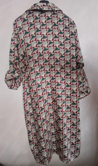 Vestido Zara Talla M Estampado Geométrico