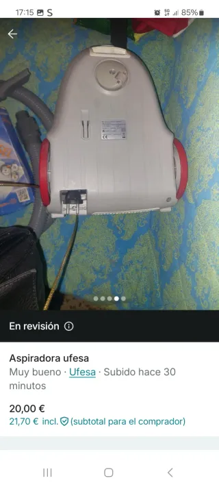 Aspiradora Ufesa Activa Roja