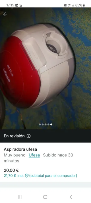 Aspiradora Ufesa Activa Roja