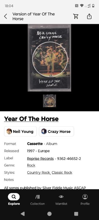 Neil Young Crazy Horse - Year of the Horse