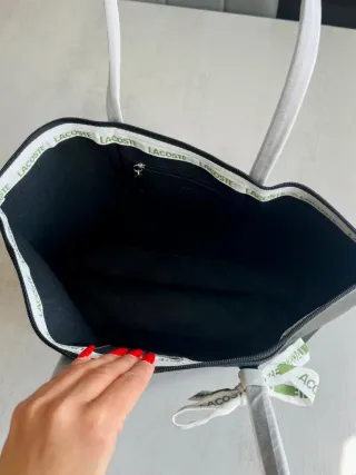 Bolso Lacoste Negro mujer bolso Tote