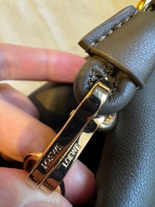 Bolso Loewe Flamenco Caqui Piel Napa Mediano