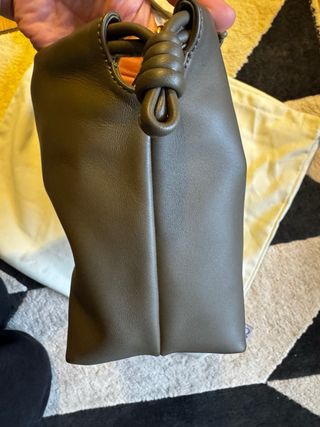 Bolso Loewe Flamenco Caqui Piel Napa Mediano