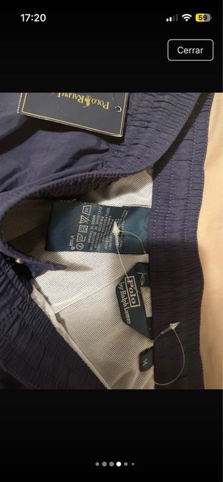 Bañador Ralph Lauren Azul y Amarillo Talla M