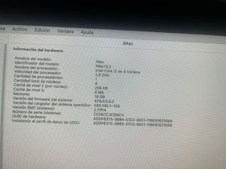 iMac 2012 16GB RAM 500GB SSD