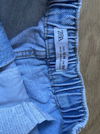 Pantalón corto vaquero Zara niña