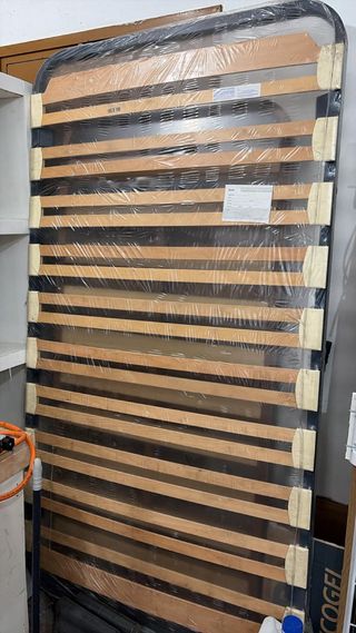 Somier 105cm Metal y Madera