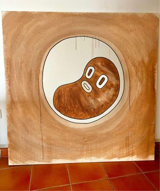 Cuadro Bebé Boris Hopek 140x140cm
