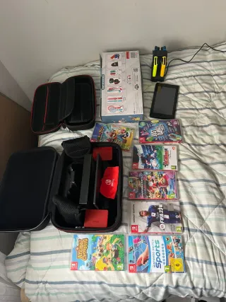Nintendo Switch + 7 Juegos + Accesorios
