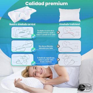 Almohada cervical ortopédica para cuello