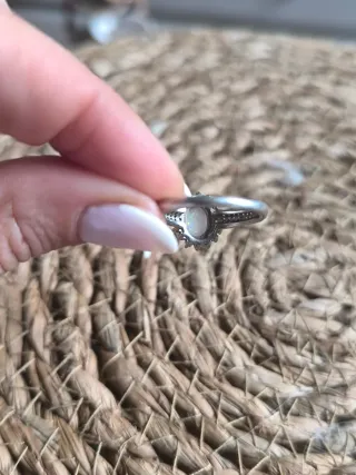 Anillo Plata Ópalo y Circonitas