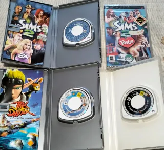 4 Giochi PSP: Sims 2 Pets, Ben 10, Jak & Daxter...
