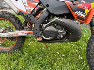 KTM 300 EXC Naranja y Blanca