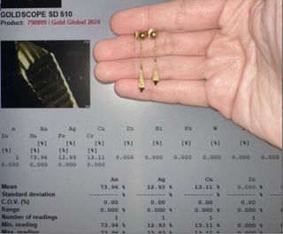 Pendientes Oro 18k Colgantes