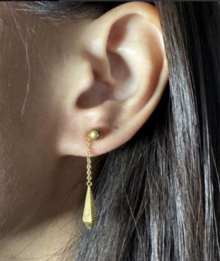 Pendientes Oro 18k Colgantes