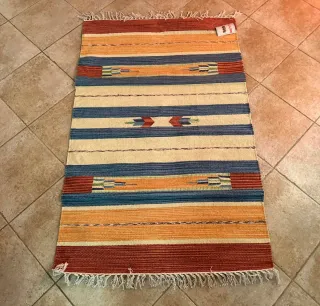 Tappeto Stile Kilim 100x150 cm Puro Cotone