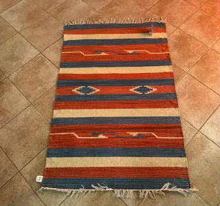 Tappeto Stile Kilim 100x150 cm Puro Cotone