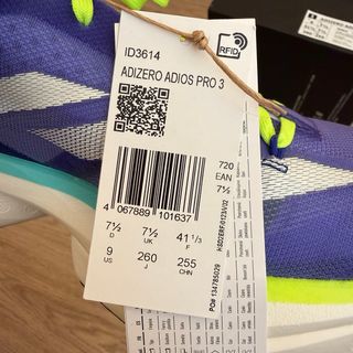 Adidas Adizero Adios Pro 3 Talla 41,5 Nuevo