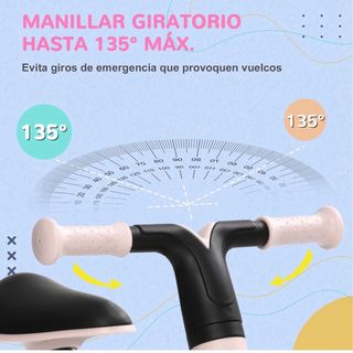 Bicicleta senza pedali rosa. AIYAPLAY