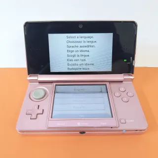 Console Nintendo 3DS ROSA E NERO + ALIMENTATORE OR
