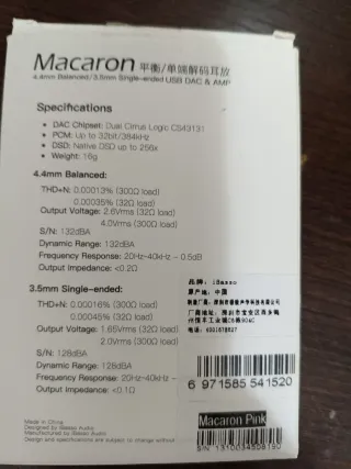 iBasso Jr. Amplificador Auriculares Nuevo Rosa