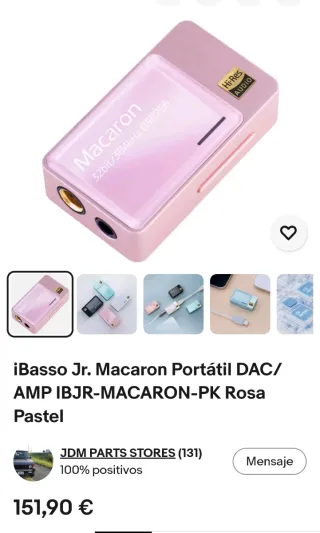 iBasso Jr. Amplificador Auriculares Nuevo Rosa