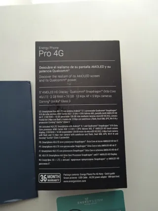 Móvil Energy Phone Pro 4G Negro
