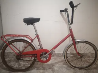 Bicicleta BH Plegable Antigua Roja