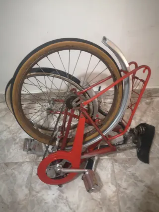 Bicicleta BH Plegable Antigua Roja