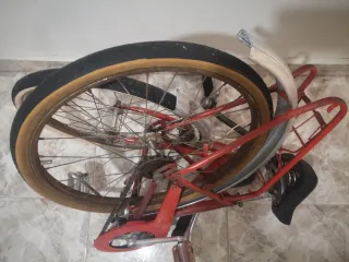 Bicicleta BH Plegable Antigua Roja