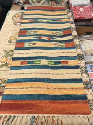 Tappeto Stile Kilim 55x140 cm Puro Cotone