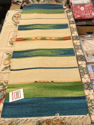 Tappeto Stile Kilim 55x140 cm Puro Cotone