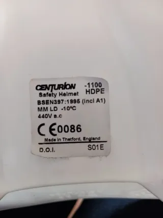 Cascos Obra (2) marca Centurión Blancos