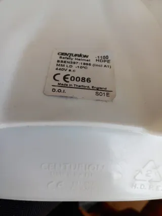 Cascos Obra (2) marca Centurión Blancos