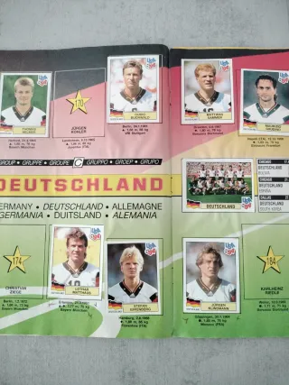 Álbum Panini Mundial USA 94 Cromos