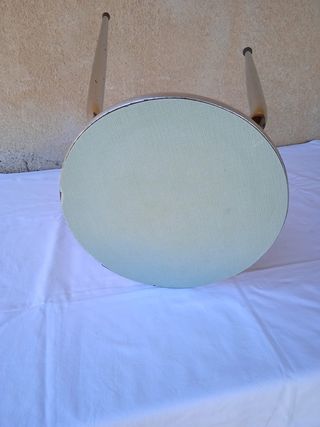 Modernariato Sgabello vintage metallo formica