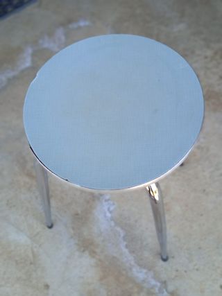 Modernariato Sgabello vintage metallo formica