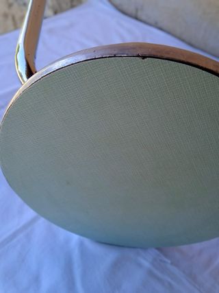 Modernariato Sgabello vintage metallo formica