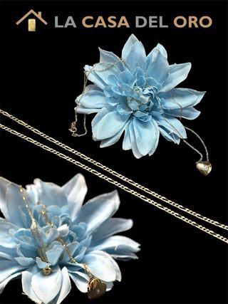 Cadena 3x1 con Colgante Corazon Oro 18kt