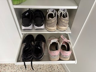 Zapatero Ikea Pax Metal Blanco, 3unidades