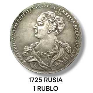 1725 MONEDA ANTIGUA DE COLECCIÓN 1 RUBLO (23,71gr)