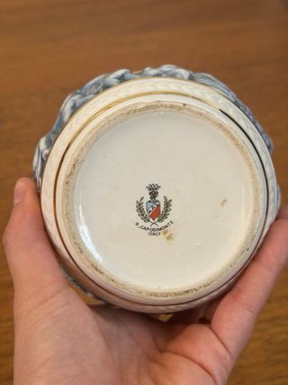 Macetero Vintage Capodimonte Relieves