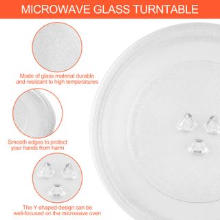 Plato giratorio microondas 24.5 cm vidrio