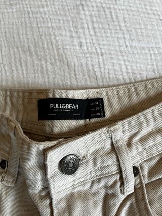 Pantalón baggy beige