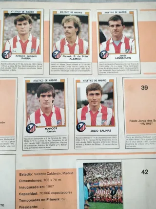 Álbum Fútbol 88 Panini 1ª División