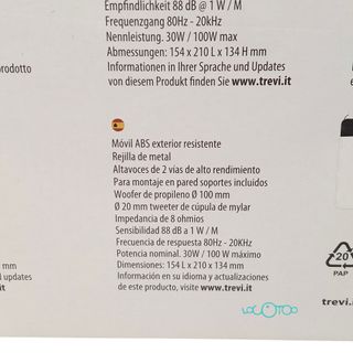 ALTAVOCES DE 2 VÍAS TREVI HTS 9410