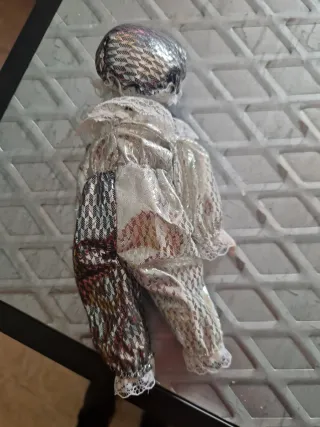 Muñeco Arlequín de porcelana